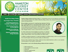 Tablet Screenshot of hamiltonallergy.com